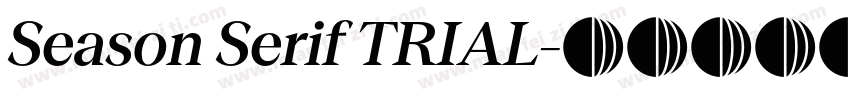 Season Serif TRIAL字体转换